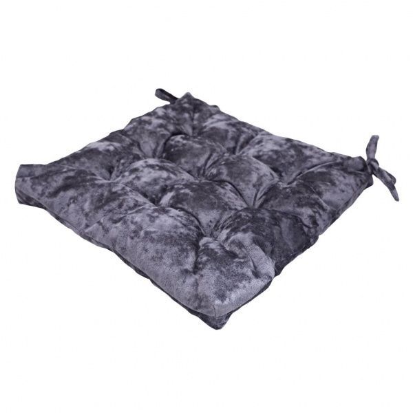 Подушка на стілець MODA 40х40 темно-сірий Decora textile