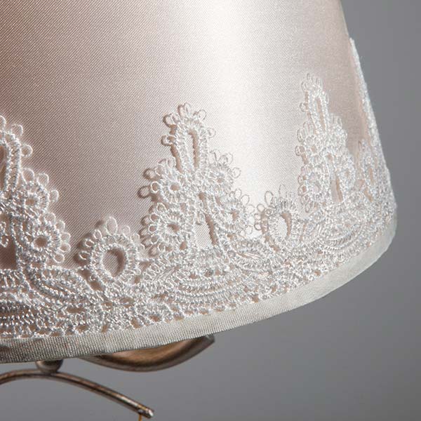 Настольная лампа декоративная Strotskis Incanto 01022/1 1x40 Вт E14 серебряная