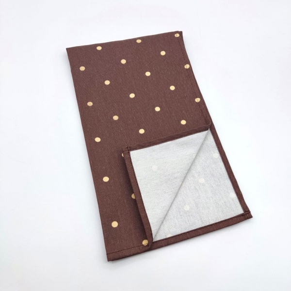 Набір рушників кухонних Мопси + Горошки 35x61 см Simi коричневий 