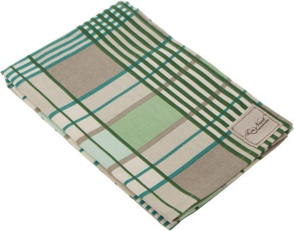 Полотенце кухонное Шато клетка зеленая 44x66 см La Nuit зеленый 