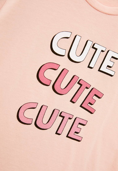 Футболка для дівчаток Роза р.146 пудра 210120 