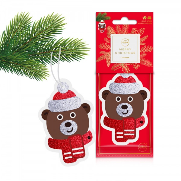 Ароматическое саше Aroma Home Медвежонок Xmass Cellulose красный 
