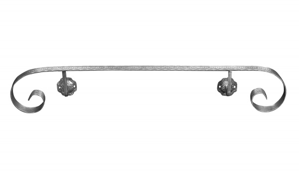 Кованый поручень пристенный 89/1 1000 мм