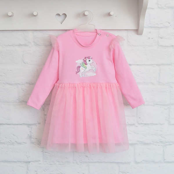 Платье Blanka Однорожка р.80 розовый 110193 