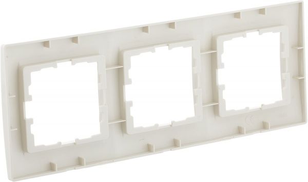 Рамка тримісна UP! (Underprice) One Plus горизонтальна крем 706-0300-148