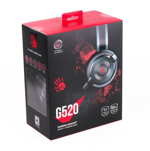 Наушники A4Tech игровые G520 Bloody Grey 