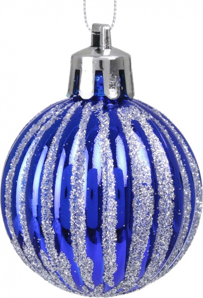 Набір ялинкових куль Арлекін колір в асортименті d 40 мм 12 шт./уп.