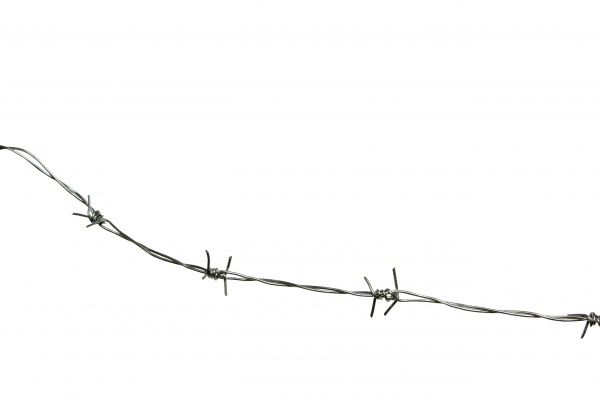 Дріт колючий двохосновний тип IOWA 1,7x1,5x102 мм (10 кг 186 м.п. +-5%) білий цинк