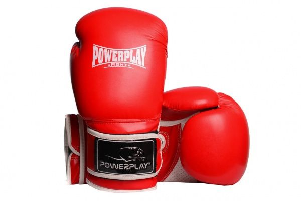 Боксерские перчатки PowerPlay р. 10 10oz 3019 красный
