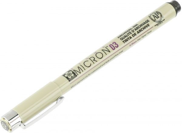 Линер PIGMA Micron (0.3) Черный  0,35 мм SAKURA