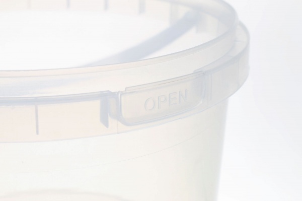 Відро Poliplast з пластиковою ручкою (харчовий пластик) 3 л прозорий 