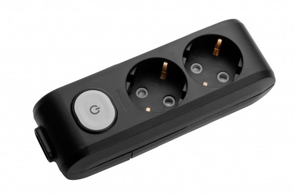 Колодки Panasonic X-tendia черный с заземлением 2 гн. черный 480900051 