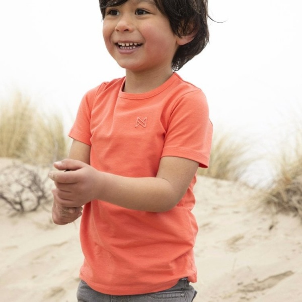 Футболка для мальчиков Koko Noko Nigel р.86-92 неоновый коралловый WN816 