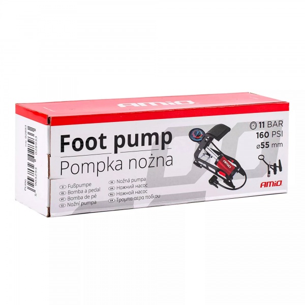 Насос ножной AMiO однопоршневой HQ O55 мм PU06 (02893)