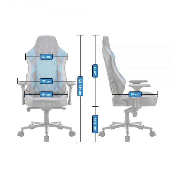 Кресло игровое FRAGON 7X Series Poseidon черно-синий 