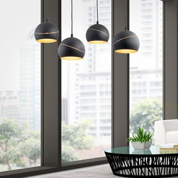 Подвес TK Lighting Yoda Black Orbit 3PL 3x60 Вт E27 черный/золото 