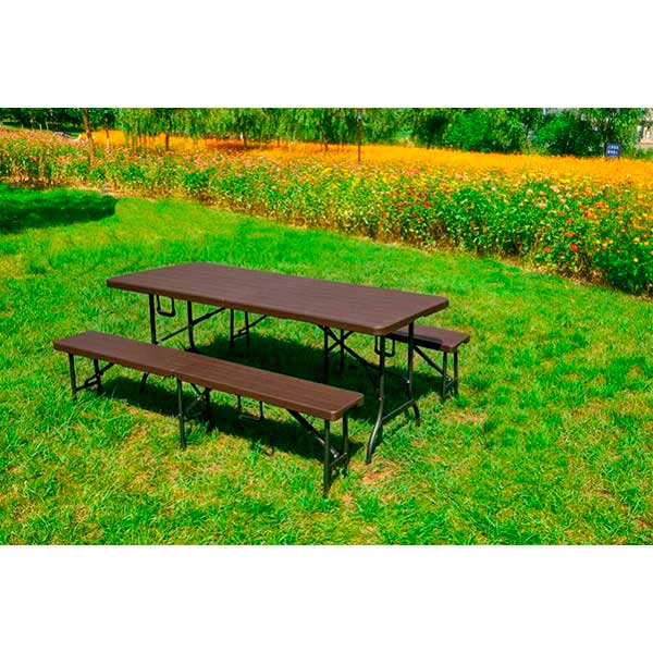 Комплект мебели раскладной Indigo (стол + 2 скамейки) SZK-180 + SBK-180 