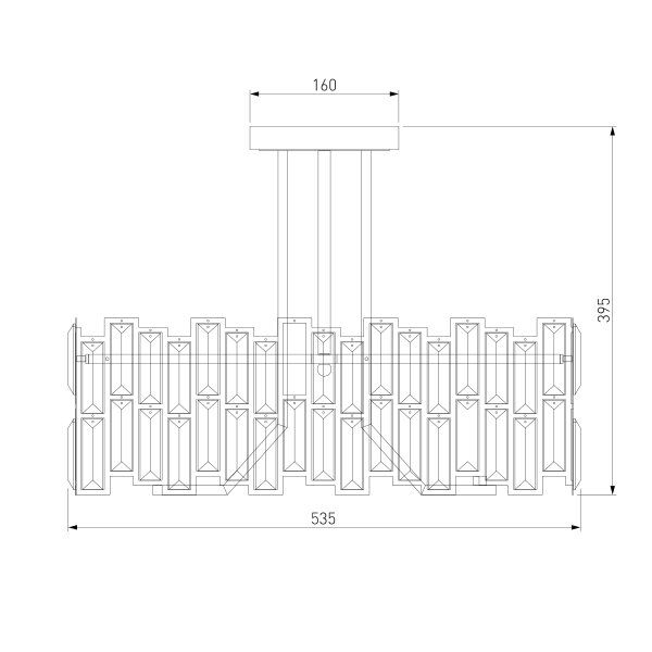 Люстра потолочная Strotskis Zolletta 5x60 Вт E14 золотой 313/5 (золото) 