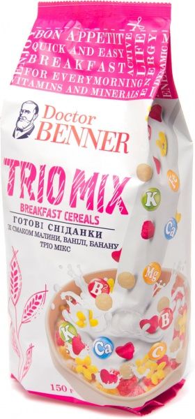 Завтраки готовые Dr. Benner Trio Mix 150 г (4820132581248) 
