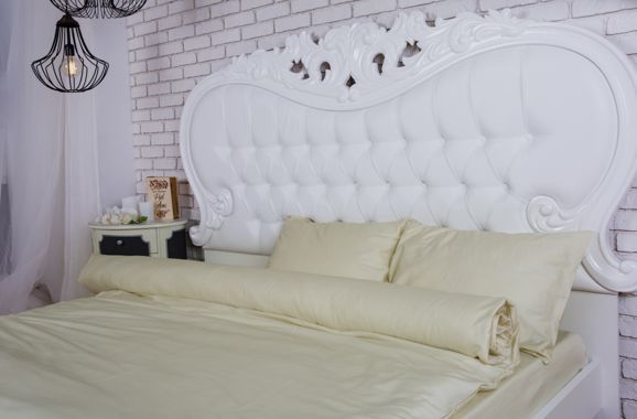 Наволочка сатин гладкокрашеный 50x70 см айвори La Nuit 