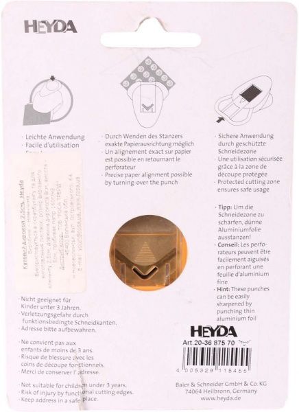 Угловой дырокол Круг 25 мм Heyda