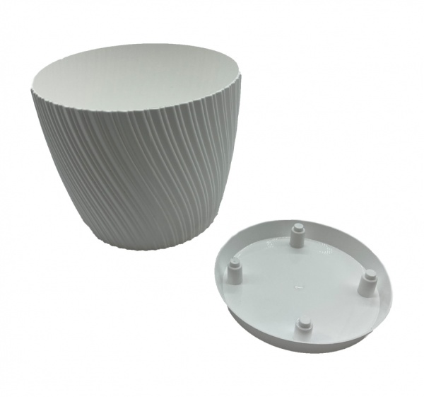 Горщик пластиковий Form Plastic Міка-17 круглий 2,53 л білий 