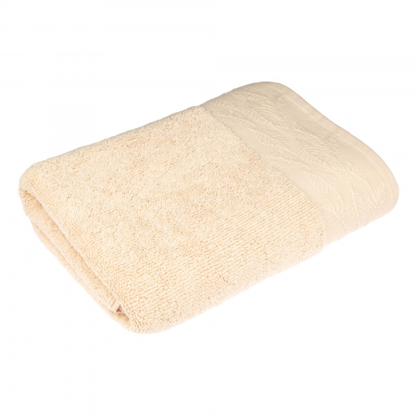 Рушник махровий Натюрель 50x90 см пудра Homeline 