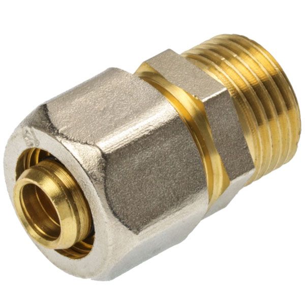 Соединитель обжимной наружный Gross 16х1/2'