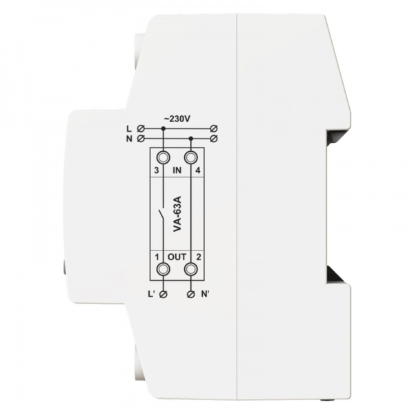 Реле напруги DigiTOP з контролем струму VA-63A M2W
