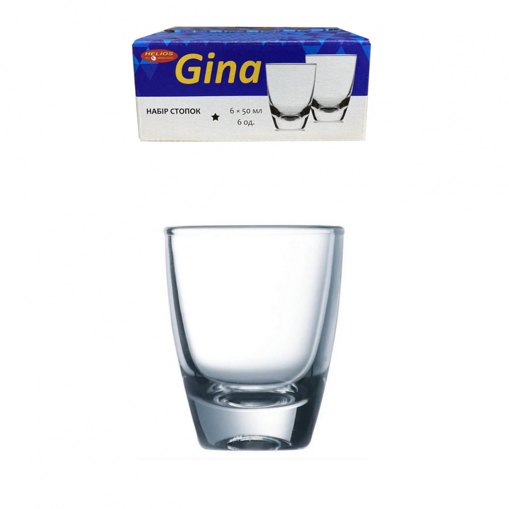 Набір стопок Helios GINA 50 мл 6 шт.