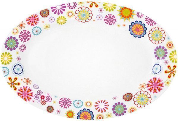 Блюдо сервірувальне Blumen 22x15 см 21-244-027 Krauff 