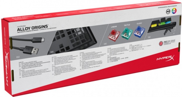 Клавіатура ігрова HyperX Alloy Origins (HX-KB6RDX-RU) black 