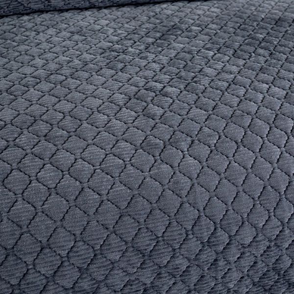 Покривало Velvet Darby 240x260 см La Nuit графіт 