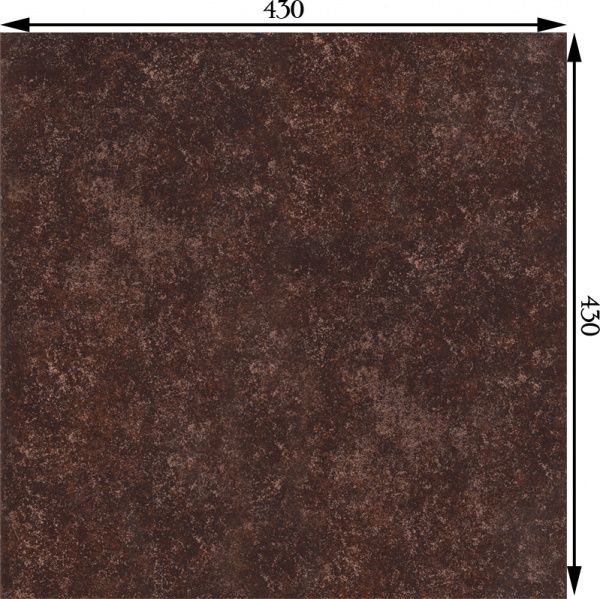 Плитка InterCerama Nobilis коричнева темна 68 032 43x43 