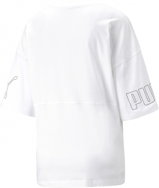 Футболка Puma POWER COLORBLOCK TEE 67363602 р.L белый