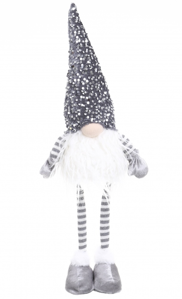 Декорация новогодняя гномик светлячок с паетками 12х65 см 2 ассортимента AT218-22164AB