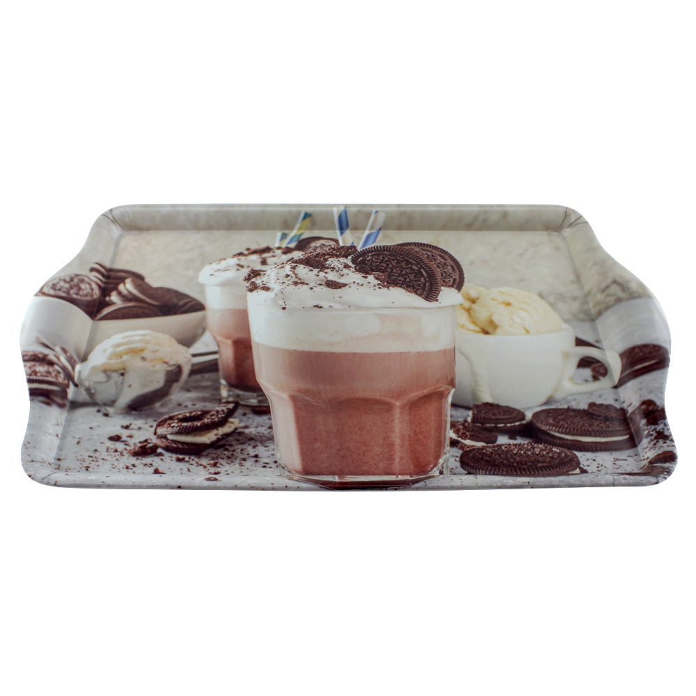 Поднос Arino Coffee and cookies 39,5x24,1x2,5 см прямоугольный 74654