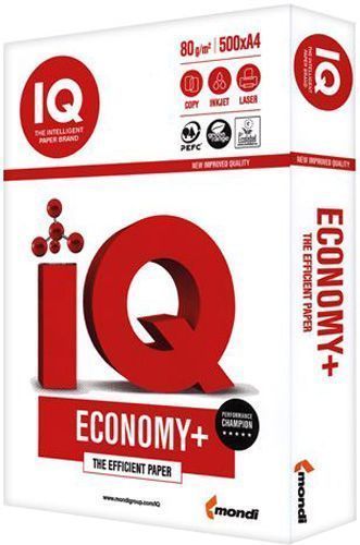 Папір офісний Mondi A4 80 г/м IQ Economy+ 500 аркушів білий 