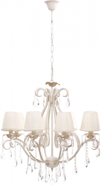Люстра підвісна Інтерклас НСБ 06-8хХХ-303 8xE14 слонова кістка 81215B/8 