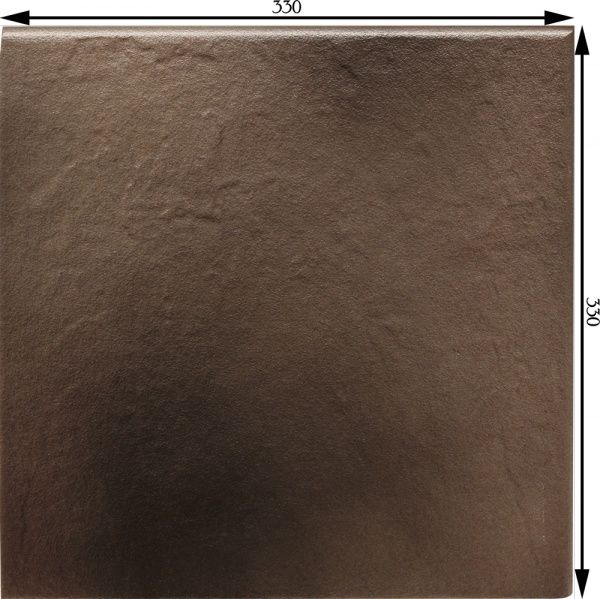 Клінкерна плитка Солар Графіт кутовий капінос 33х33 Opoczno