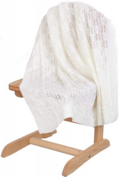 Плед Banian вязаный 90x100 см кремовый 