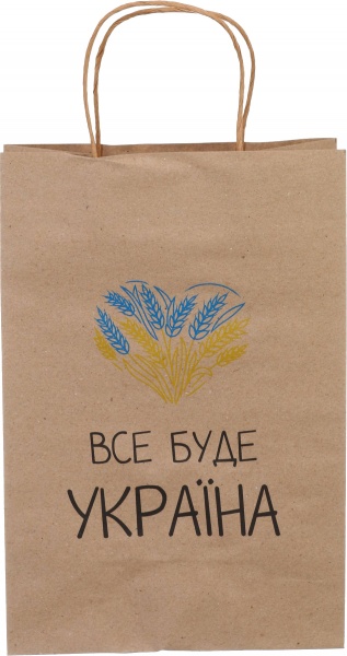 Пакет паперовий L Серце крафт Gift K