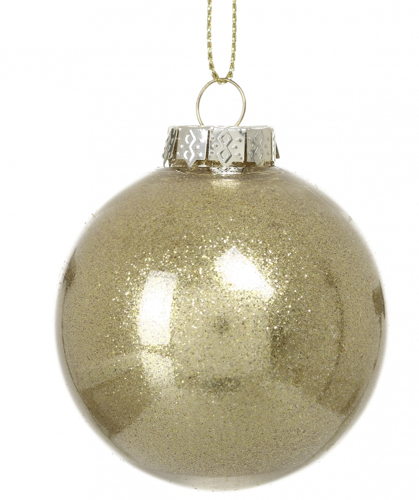 Набір ялинкових куль Класика шампань d 60 мм 30 шт./уп.