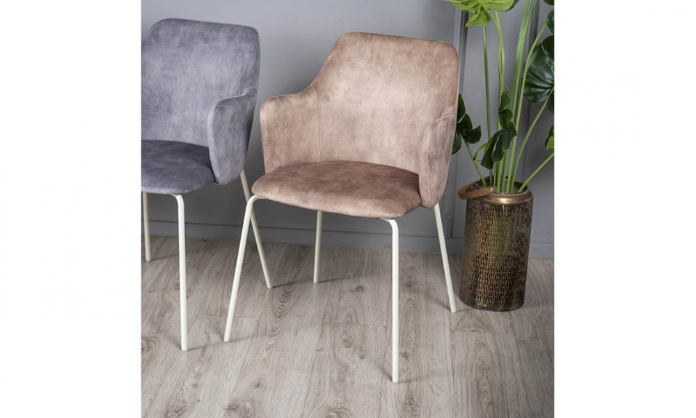 Стул Белла 580х530х850 бежевый / молочный