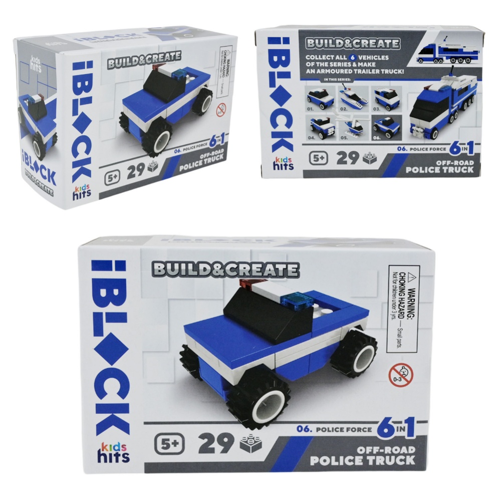 Конструктор Iblock Kids hits JUNIOR Полиция (в ассортименте) KH51/005