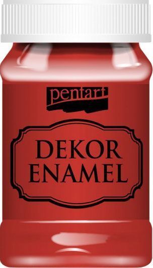 Фарба акрилова червона 100 мл Dekor Enamel Pentart