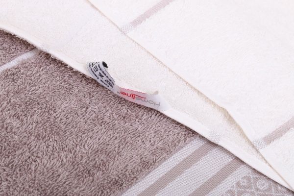 Набір рушників Марина 2 шт. кремово-кавовий 