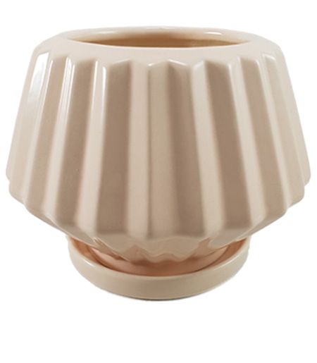 Горшок керамический Резон Стокротка фигурный 0,6 л персиковый (Р282пер) 