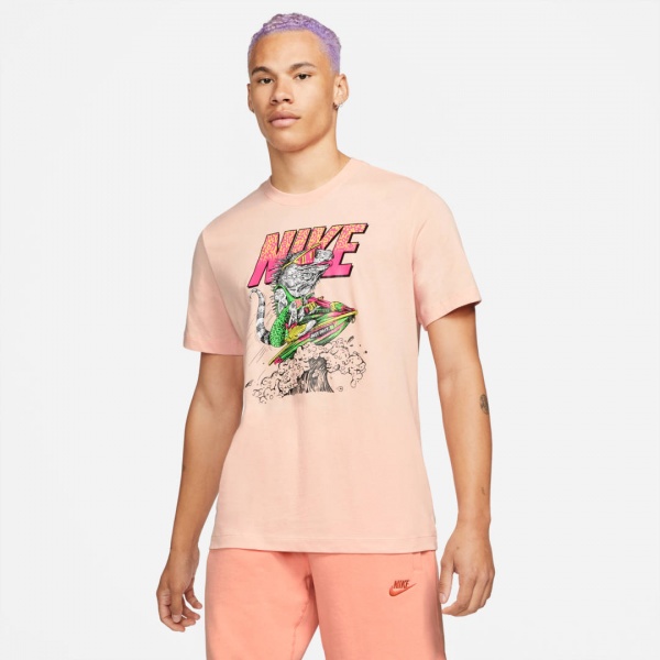 Футболка Nike M NSW TEE BEACH JET SKI DD1280-800 р.2XL світло-блакитний