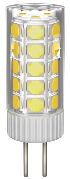 Лампа светодиодная IEK 3 Вт капсульная прозрачная G4 230 В 3000 К LLE-CORN-3-012-30-G4 